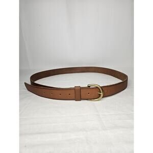Belt Unisex Brown Leather Adjustable Buckle Casual Western 2XL Made In Guatemala